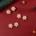 thumbnail image 3 of Wadada 6 pcs Christmas Wood Clips Mini Clothespins Christmas Tree Snowflake Elk Gloves Clothespins Wooden Photo Clips Tiny Wood Clips for Hanging Christmas Cards Paper Crafts (Snowflakes), 3 of 7