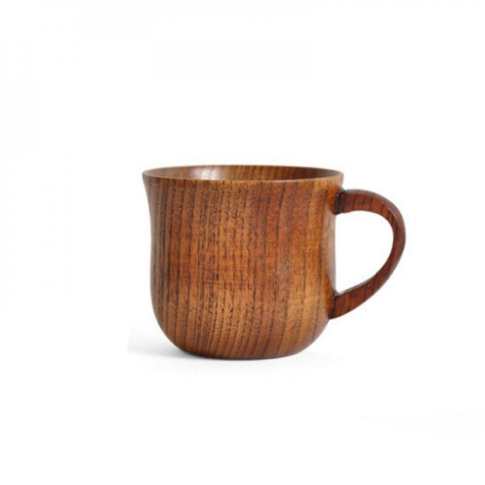 Handmade Primitive Natural Wooden Tea Drinking Cup Beer Coffee Milk Mug Container Wood Drinking Cup