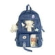 thumbnail image 5 of Mochila para niñas, mochila escolar para ir al trabajo, mochila para mujeres y niñas de 8 a 10 años. azul, 5 of 9