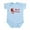 Sky Blue, variant on CafePress - Half Polish Infant Bodysuit - Baby Light Bodysuit, Size Newborn - 24 Months