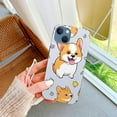 thumbnail image 3 of QZHH  for iPhone 15 Plus Case, Cute Corgi Dog Style Fun Pug Pattern Funny Cartoon Animal Design Transparent Soft Protective Clear Case Compatible for iPhone 15 Plus 6.7 inch (Cute Dogs), 3 of 4