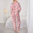 thumbnail image 3 of Pajamas for Women Set - Pink Hammerhead Shark Comfy Long Sleeve Button Up Pajama Sets for Women 2 Piece, Soft Sleepwear Nightwear Pjs Lounge Sets for Women with Pockets, 3 of 6