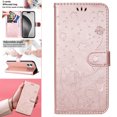 thumbnail image 6 of Allytechgroup for iPhone 16e Case with Credit Card Slot, PU Leather RFID Blocking Wallet Flip Case with Stand Wrist Strap Shockproof Protective Back Cover for iPhone 16e, Rosegold, 6 of 8