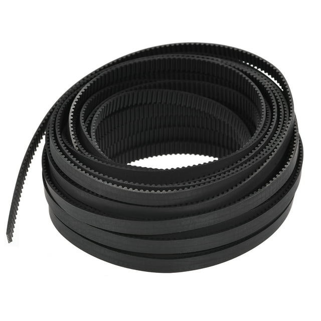 Unique Bargains Black Timing Belt Rubber 10 Meter Circumference 6mm Width Opening Fit Synchronous Pulley Wheel for 3D Printer