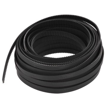 Unique Bargains Courroie de Distribution Noire en Caoutchouc 10 Mètres de Circonférence 6mm Largeur Ouverture Compatible avec Poulie Synchrone pour Imprimante 3D