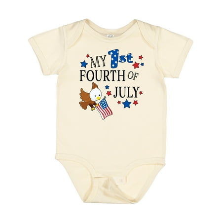 

Inktastic My First Fourth of July- Eagle Gift Baby Boy or Baby Girl Bodysuit