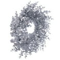 thumbnail image 5 of Vickerman 24" Silver Artificial Eucalyptus Glitter Wreath., 5 of 6