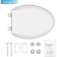 thumbnail image 3 of Potty Training Toilet Seat, 19" Elongated with Built-In Soft Quiet-Close Lid, Magnetic Blue Kids Seat and Non-Slip Design, Easy to Install and Clean, 3 of 6
