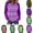 Purple, variant on OIOLOYJM Womens Long Sleeve Shirts Crew Neck Striped Casual Basic Relaxed Fit Shirts Fall Trendy Soft Work Outfits