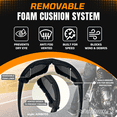 thumbnail image 3 of Bikershades Motorcycle Biker Riding Safety Glasses Foam Padded Men Removable Foam Wind and Dust Resistant, 3 of 8