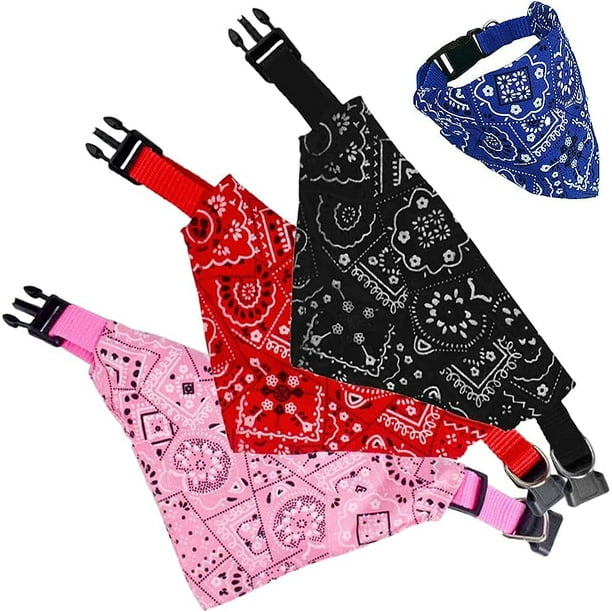 Pañuelo para perro tipo bandana, bandana triangular ajustable de 3 piezas para mascotas, bufanda tipo bandana para perros, bufanda para perros y gatos, bufanda para mascotas (M)