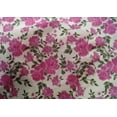 thumbnail image 4 of oneOone Cotton Silk Fabric Leaves & Floral Ikat Printed Craft Fabric BTY 42 Inch Wide, 4 of 4
