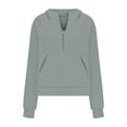 thumbnail image 4 of SNKSDGM Femmes Chandails à Col Rond pour Femmes Chandails d'Automne pour Femmes 2025 Robe Chemise à Boutons pour Femme Manches Longues Poches Taille Couleur Unie Longueur Midi P, 4 of 5