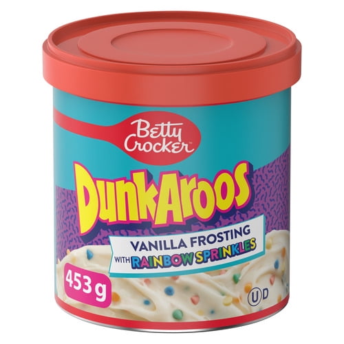 Betty Crocker DunkAroos Vanilla Frosting With Rainbow Sprinkles