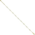 thumbnail image 2 of Avariah Diamonds Solid 14k Yellow Gold Oval Shapes 9in Plus 1in ext Anklet - 9" Bracelet, 2 of 8