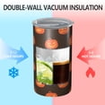 thumbnail image 2 of 20oz Coffee Tumblers Brown Halloween Pumpkin Faces Stainless Steel Vacuum Insulated Travel Tumbler Coffee Cups Mug with Lid and Straw with Cleaning Brush for Cold & Hot Drinks, 2 of 5