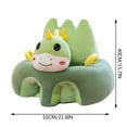thumbnail image 3 of Clearance!Animal Shaped Baby Sitting Chair Baby Support Sofa Chair Cover Cute Infant Toddler Floor Seat Loungers Sitting Chair for Learning to Sit (Piglet, 40cm*55cm*55cm), 3 of 9