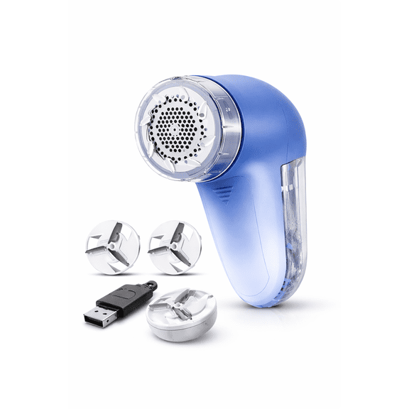 Sky Blue Electric Fabric Shaver Lint Remover for Clothes Sweaters Portable
