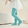 thumbnail image 4 of SERTGUTR Girls' Ribbed Tights Footed Leggings Stretch Pull-On Full Length Knit Dance Base Pants Casual School Everyday Wear, 4 of 5