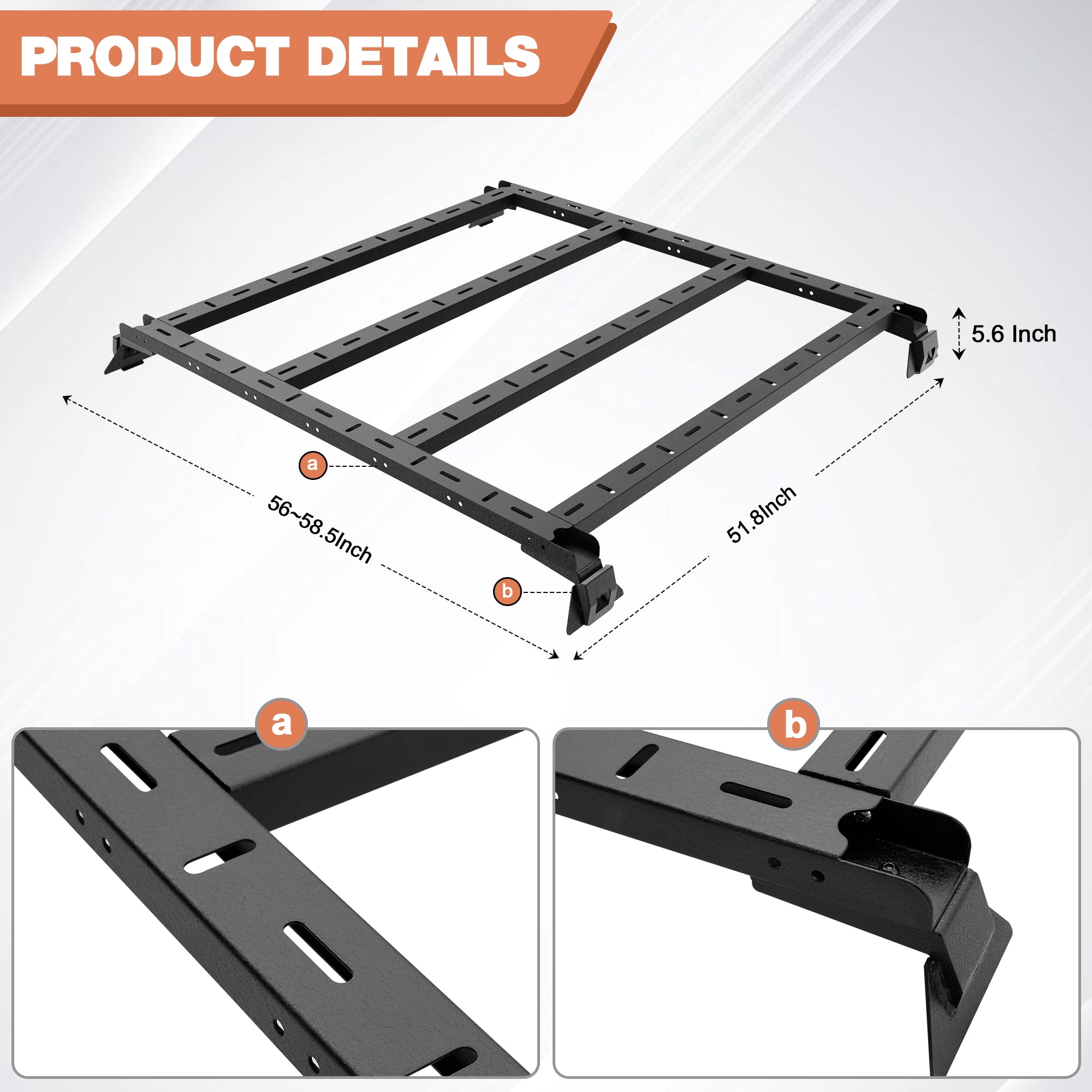 POFENZE Roof Racks for Jeep Wrangler JK JL JT Gladiator 2007-2023 Cargo Basket Rack for Jeep Wrangler Accessories