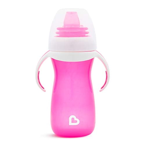 Munchkin Gentle Transition Sippy Cup con asas de entrenador, 10 oz, rosa Munchkin NA