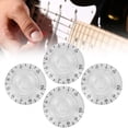 thumbnail image 3 of Guitar Volume Knobs, Transparent Tone Control Knob Acrylic Material Exquisite Workmanship Guitar Bass Top Hat Knobs  For Guitar For Bass Red With Black Letter,White With Black, 3 of 8