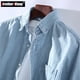 thumbnail image 2 of Camisa vaquera informal de algodón de manga larga para hombre, nueva moda, ajustada, de 3 colores, 2024, 2 of 4