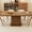 Walnut, variant on Extendable Dining Table, Rectangle Kitchen Table with Storage Shelf, Modern Dining Room Table, Living Room, Office, Walnut