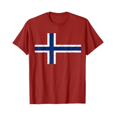 Norge Norway Norwegian Flag T-Shirt, Vintage Birthday Gift