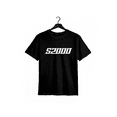thumbnail image 1 of Camiseta de manga corta con cuello redondo y estampado de letras y coches para hombre de Dauomo, moderna, 1 of 6