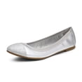 thumbnail image 1 of Bailarinas Sole-Flex para Mujer DREAM PAIRS Plata Talla 9.5, 1 of 6