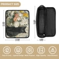 thumbnail image 2 of Hair Tool Organizer Bag with Heat Resistant Mat Removable Travel Storage Case for Hot Air Brushes Curling Irons Black Cat and Glass Vase, 2 of 8