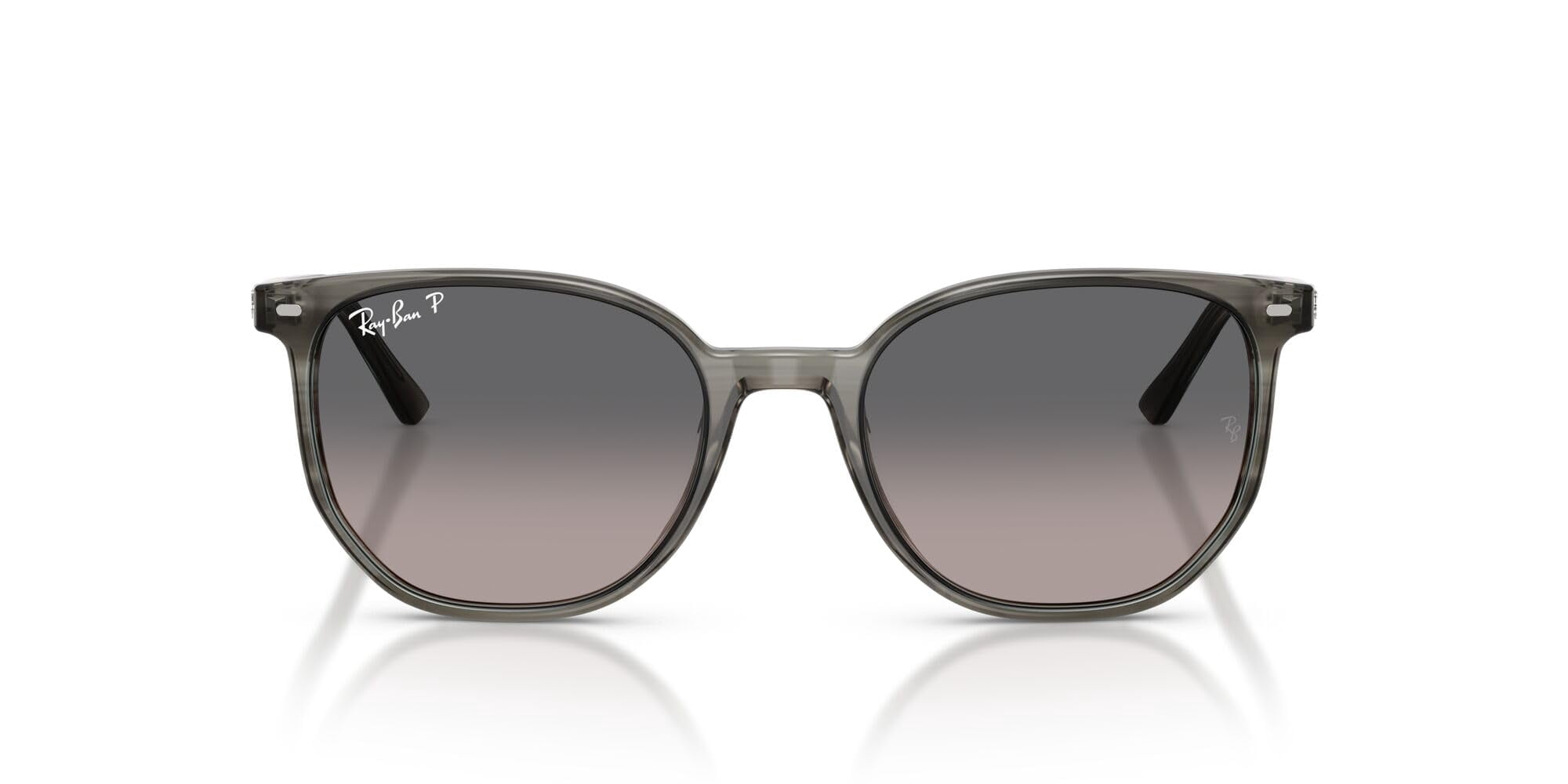 Ray Ban Unisex Round Double Bridge Blue/Gray Classic Sunglasses