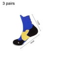 thumbnail image 2 of Calcetines de baloncesto Desiderio de 3 pares, calcetines deportivos acolchados para hombres, mujeres y niños, 2 of 5