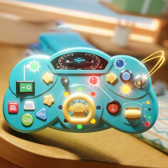 Educational Busy Playset for Early Learning and Fine Motor Skills Development - Interactive Switches LED Lights Practical Circuit Toy for Children