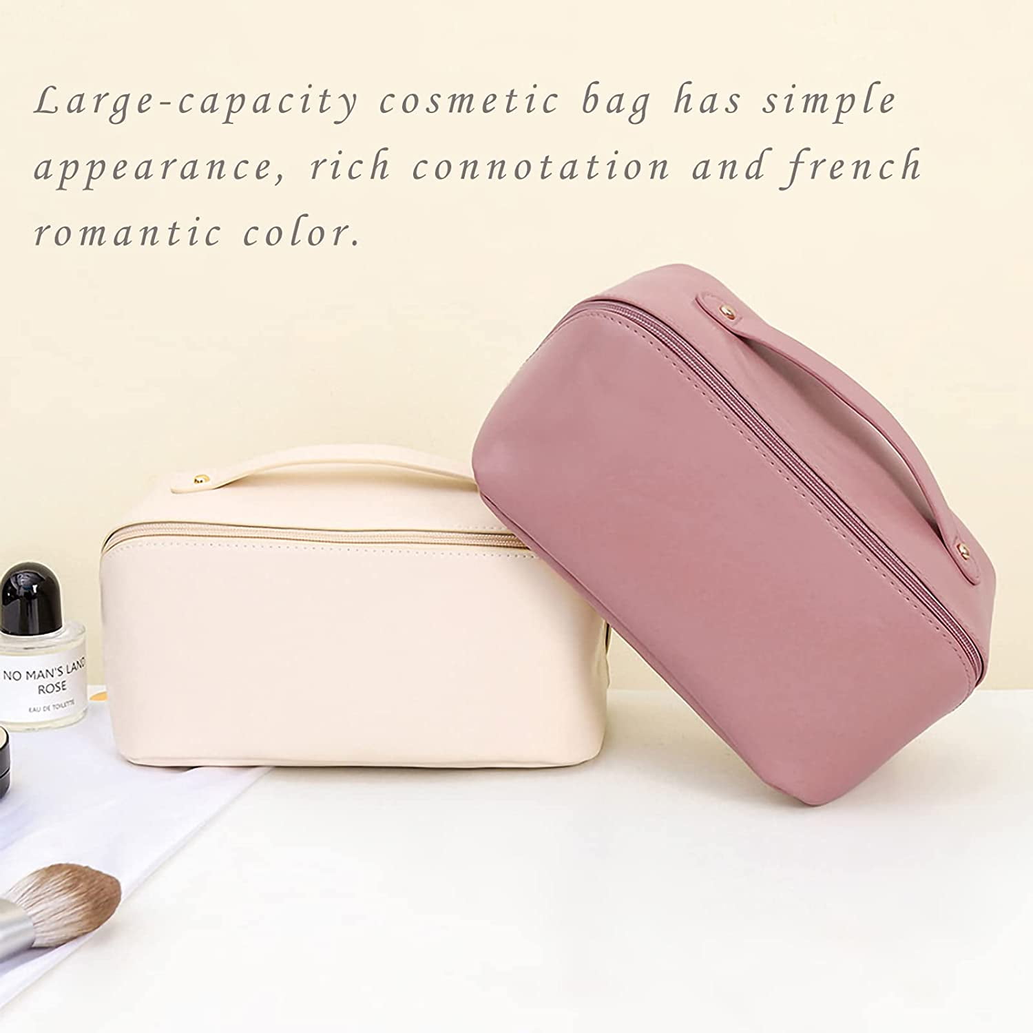 Trousse De Maquillage Voyage Gracie-Collection, Cuir PU, Multifonction, étui Cosmétique, Neuve
