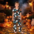 thumbnail image 4 of 2026 Matching Family Halloween Pajamas Set, Fall Sleepwear, Ghost & Pumpkin Printed Holiday Sleepwear, Soft Loungewear PJs Outfit, 4 of 5