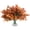 Orange, variant on RECUTMS 8 Bundles Artificial Greenery Stems Fake Lucky Bamboo Leaves Faux Outdoor Plants UV Resistant Plastic Shrubs for Indoor Outdoor Decorations (Green)