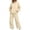 Khaki, variant on Casual Hoodie Sweatpants Everyday Comfort Solid Color Tracksuit Zip Up Jogger Set for Women 2026 Fall Outfits(Brown,XXL)