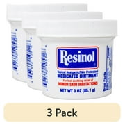(3 pack) Resinol Medicated Ointment For Itch Relief And Protection Of Skin Rashes and Irritations, 3 Ounce Jar
