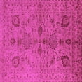 thumbnail image 1 of Ahgly Company Indoor Square Oriental Pink Industrial Area Rugs, 7' Square, 1 of 4