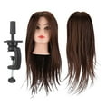 thumbnail image 1 of 80% Coiffure Humaine Formation Mannequin Tête de Coupe avec Coiffeur Coiffeur, 1 of 8