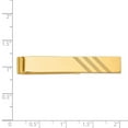 thumbnail image 2 of 14k Yellow Gold Solid Polished Tie Bar 50x8mm Wide Tie Clip for Men - 5.4 Grams, 2 of 2