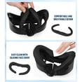 thumbnail image 6 of Prociv Facial Interface & Face Cover Pad for Meta Quest 3 - VR Accessories Compatible with Meta/Oculus Quest 3, One-Piece Anti-Light Leakage Soft Leather PU & Ice Sponge Face Cushion Pad for Quest 3, 6 of 11