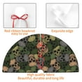 thumbnail image 4 of Yiaed Camouflage Skulls Print Christmas Tree Skirt , Tree SkirtsTree Mat for Christmas Winter Holiday Indoor Decorations-30", 4 of 7