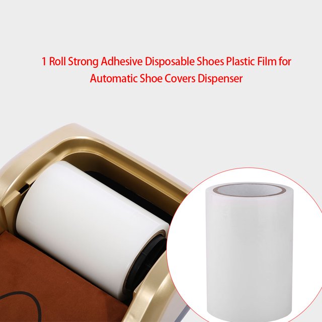 Film Plastique pour Chaussures, 1 Rouleau Adhésif Fort Couverture de Chaussures Jetable Film Plastique Haute Performance