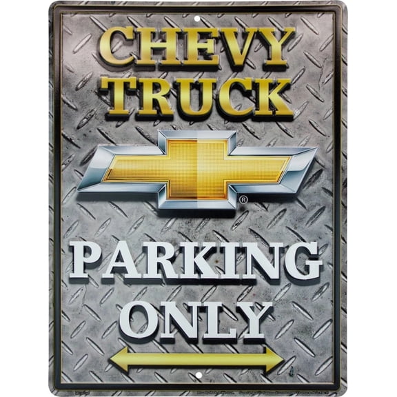 Hangtime Chevy Truck Parking 12x16 sign