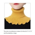 thumbnail image 2 of Blouse False Collar Knitted Fake Collars Elastic Turtleneck Fake Collar Winter Neck Warmer Ruffle Dickey Collar, 2 of 11