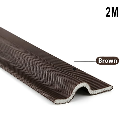 ICERUN 2026 New 80Inch Self Adhesive Window Gap Sealing Strip,Windproof Soundproof Weather Stripping Door Seal,Pu Foam Sliding Door Bottom Seal Tape Guard Sealer Dust Stopper(Brown)