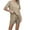 Brown, variant on Asklazy Women's Pajamas Set short Sleeve and short Pants 2 Piece Pjs Sleepwear with Pockets,US Size,White,2XL